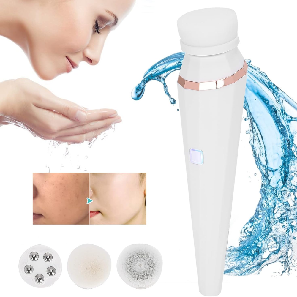 PureFace Pro — Brosse Nettoyante Visage 4-en-1
