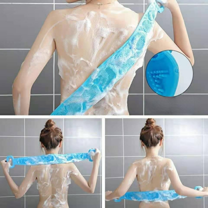 SilicoRub — Éponge de Bain en Silicone pour le Dos